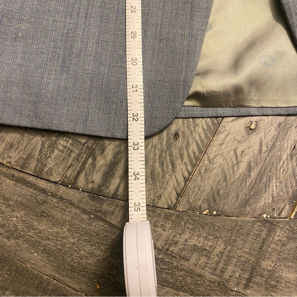 Vintage Christian Dior Monsieur Blazer Suit Jacket Men's Light Navy Blue - Picture 11 of 12